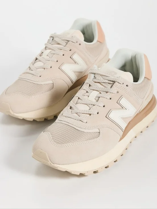 New Balance 574 Marshmallow 8.5 Good Condition - Picture 3 of 4